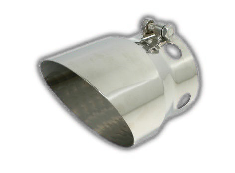 Bolt-on Vented Angle Cut | Polished 304 Stainless Exhaust Tip